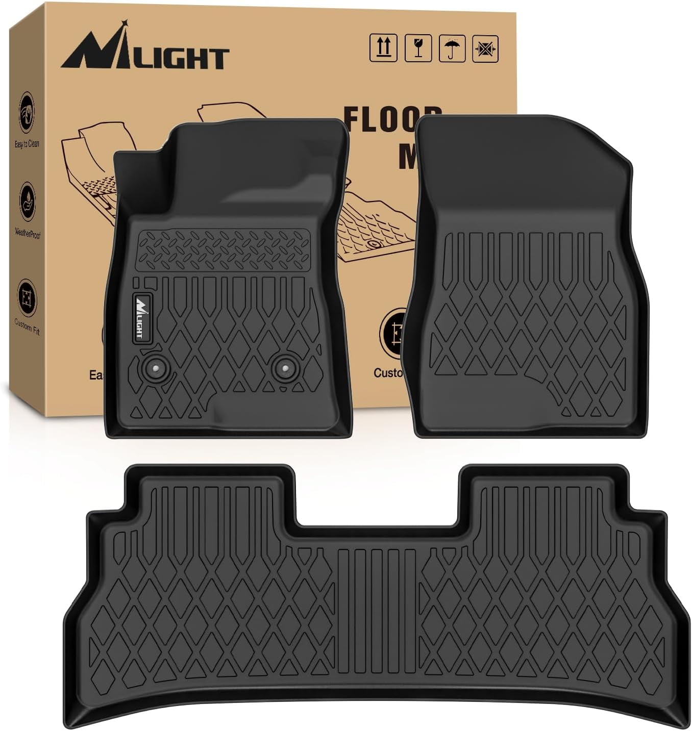 Nilight TPE Floor Mats for Chevy Trax Buick Envista 2024 2025, All ...