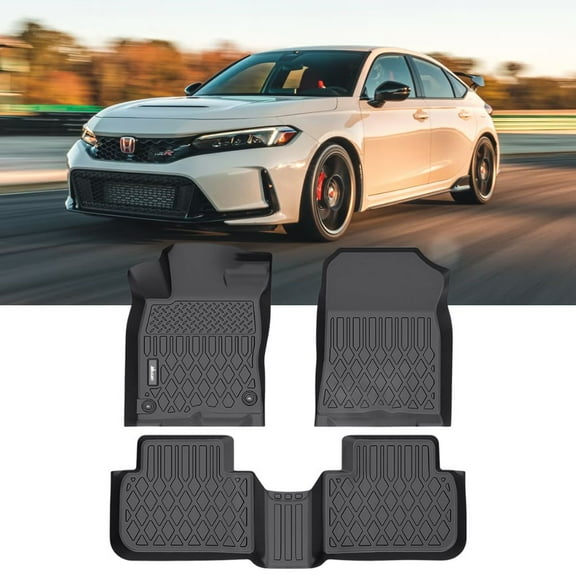 Nilight TPE Floor Mats for Honda Civic 2022 2023 2024 2025 / Acura Integra 2023-2025,All Weather Custom Fit Heavy Duty Floor Liners