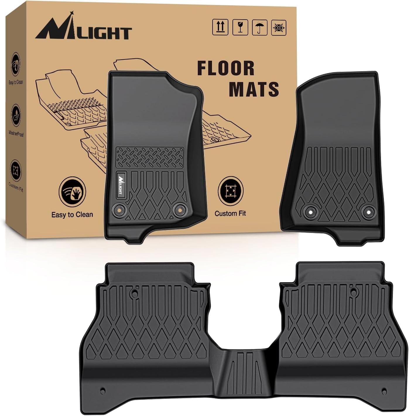 3D Kagu All Weather Floor Liner - GMC Terrain 2018+ - 1st Row 3D Kagu All Weather Floor Liner - GMC Terrain 2018+ - 1st Row