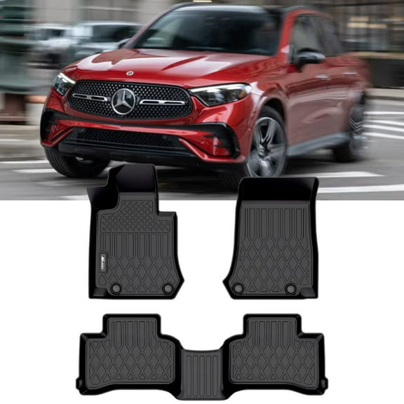 Nilight TPE Floor Mats for Mercedes Benz GLC 300 GLC 43 GLC 63 2016 2017 2018 2019 2020 2021 2022,All Weather Custom Fit Heavy Duty Floor Liners