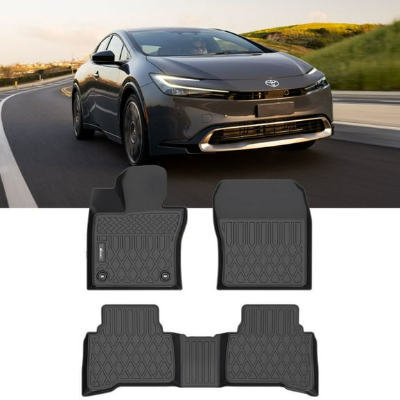 Nilight TPE Floor Mats for Toyota Prius Prime (PHEV) 2023 2024 2025,All Weather Custom Fit Heavy Duty Floor Liners
