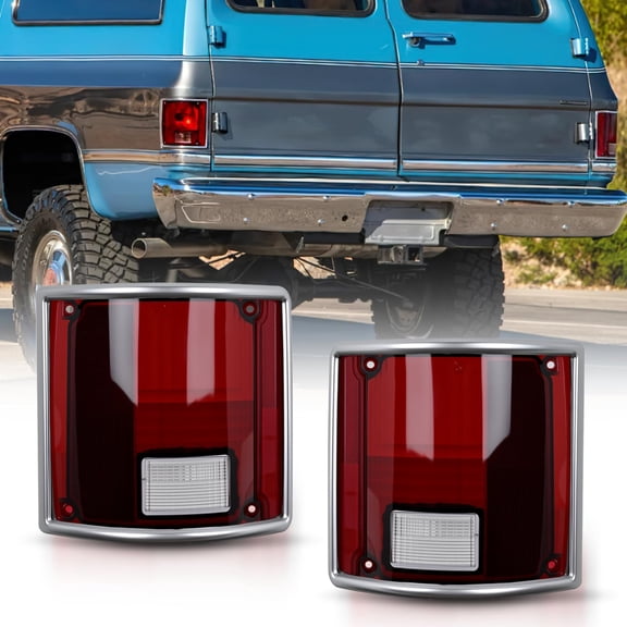 Nilight Taillight Assembly Compatible with 1973 73 74 75 76 77 78 79 1980 81 82 83 84 85 85 86 87 88 89 1990 1991 Chevy C10 GMC C/K Suburban Blazer Jimmy Tail Lights Rear Driver and Passenger Side