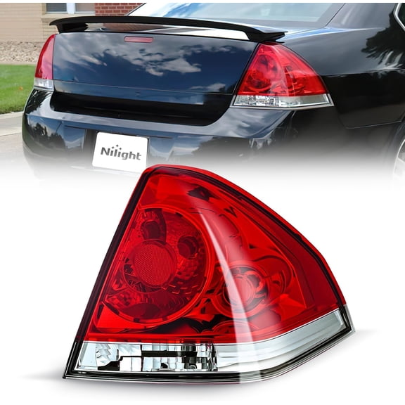 Nilight Taillight Assembly Compatible with 2006 2007 2008 2009 2010 2011 2012 2013 Chevy Impala 2014 2015 2016 Chevrolet Impala Limited Rear Tail Light Right Passenger Side