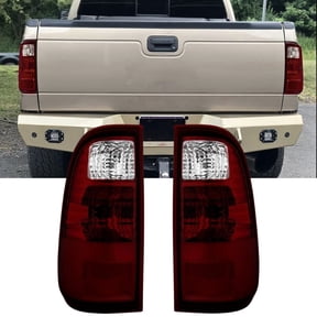 Nilight Taillight Assembly Compatible with 2008 2009 2010 2011 2012 2013 2014 2015 2016 Ford F250 F350 F450 Super Duty Rear Lamp Replacement OE Style Driver and Passenger Side Dark Red
