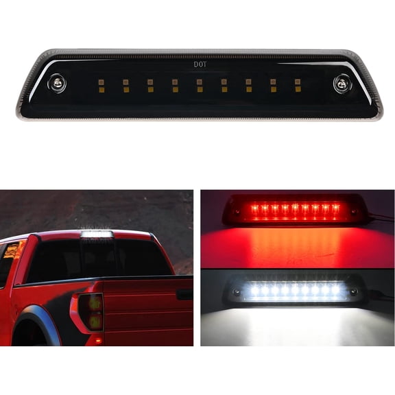 Nilight Third Brake Light Tail High Mount 3rd Stop Cargo Reverse LED Lights Compatible with 2009-2014 Ford F150 Come with Seal Foam Gasket, 2 Years Warranty
