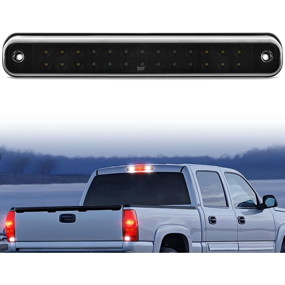 Nilight Third Brake Light Tail High Mount 3rd Stop Cargo Reverse Lights Smoked Lens Compatible with Chevy GMC C/K Series 1500 2500 3500 1988-2000 Chevrolet Blazer 1992 1993 Chevy Silverado 1994-1998