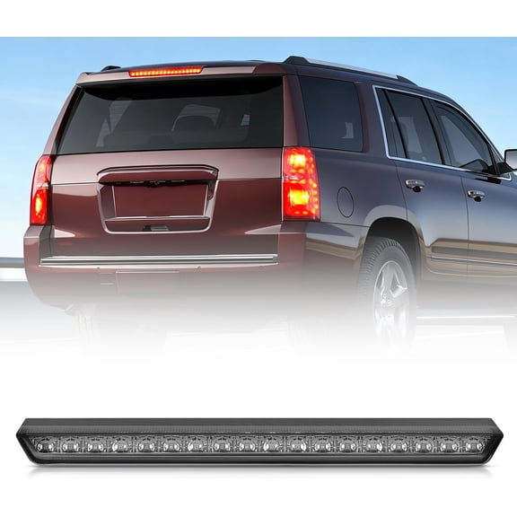 Nilight Third Brake Light Tail High Mount 3rd Stop Lights Smoked Lens Compatible with Chevy Tahoe and Chevy Suburban 2015 2016 2017 2018 2019 2020 Van SUV Rear Center Cab Lamp