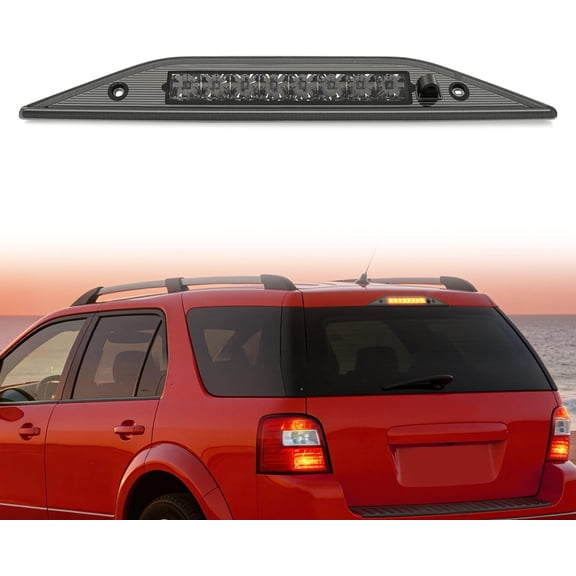 Nilight Third Brake Light Tail High Mount 3rd Stop Lights Smoked Lens Compatible with Ford Freestyle 2005 2006 2007 and Ford Taurus X 2008 2009 Van SUV Rear Center Cab Lamp