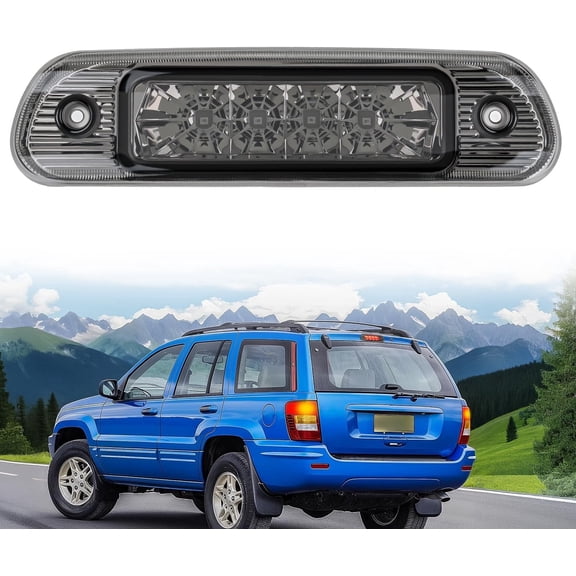 Nilight Third Brake Light Tail High Mount 3rd Stop Lights Smoked Lens Compatible with Jeep Cherokee 1999 2000 2001 2002 2003 2004 Van SUV Rear Center Cab Lamp