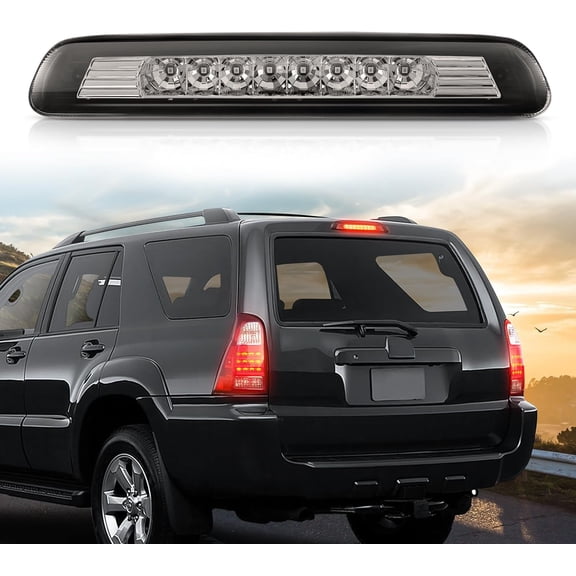 Nilight Third Brake Light Tail High Mount 3rd Stop Lights Smoked Lens Compatible with Toyota 4Runner 2003 2004 2005 2006 2007 2008 2009 Non-Spoiler Version Van SUV Rear Center Cab Lamp