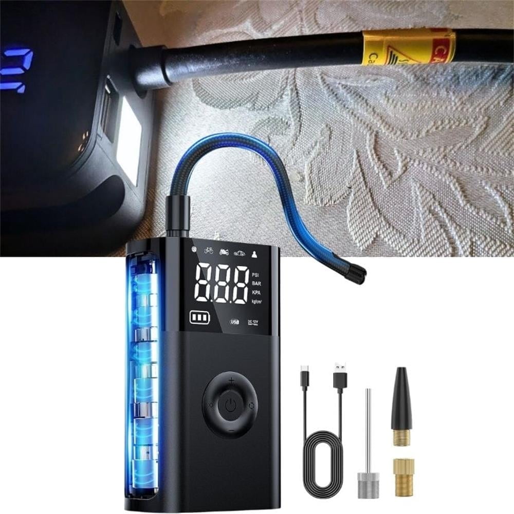 Nilight Tire Inflator Portable Air Compressor Battery Rechargeable 12V DC 150PSI Cordless Auto Shutoff w/Digital Pressure Gauge 2X Faster Inflation Pump for Car ATV UTV Bike