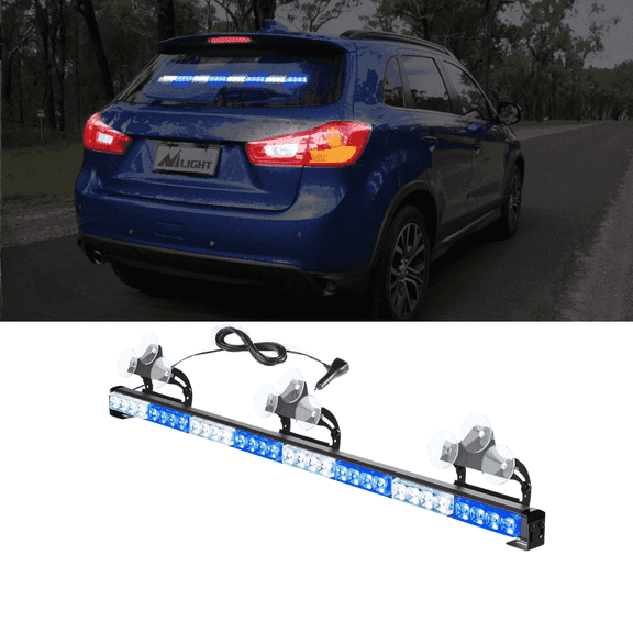 Nilight 35" LED Directional Light Bar, 32 LEDs, 21 Lighting Modes, 12V Vehicle Power Plug, Universal Fit for Trucks and Utility Vehicles