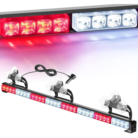 Nilight 35" LED Directional Light Bar, 32 LEDs, 21 Lighting Modes, 12V Vehicle Power Plug, Universal Fit for Trucks and Utility Vehicles