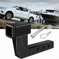 thumbnail image 1 of 2" Receiver Trailer Hitch Extension Riser with 6" Rise/Drop, 7" & 9" Extender, 7500Lbs Towing Capacity with Bolt Nut Clip, 1 of 7