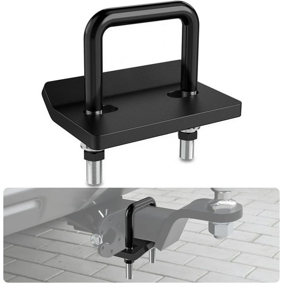 Nilight Trailer Hitch Tightener for 2 1/2 inch Trailer Hitches 2.5 inch Hitch Mount Anti Rattle Heavy Duty Steel with Rubber Anti-Rust Triple Protective Matte Black