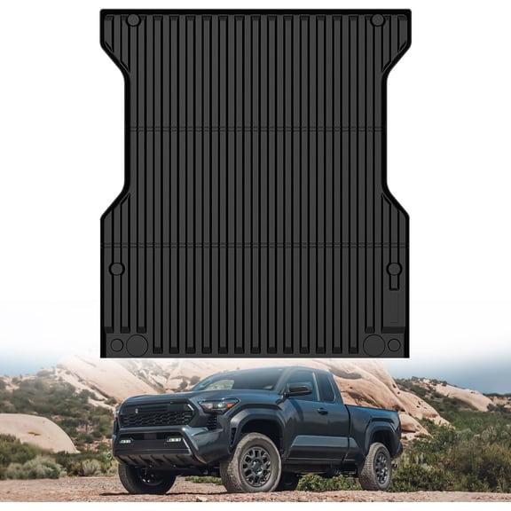 Nilight Truck Bed Mat 5 FT for 2024 2025 Toyota Tacoma, TPE Heavy-Duty Pick-up Bed Liner for Toyota Tacoma Accessories, Anti-Slip Texture, All Weather Protection