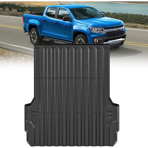 Nilight Truck Bed Mat 5FT for 23 24 25 Chevrolet Colorado GMC Canyon Short Bed, TPE Anti-Slip Cargo Bed Liner Mat for 2023 2024 2025 Chevy Colorado GMC Canyon, All Weather Protection for Your Truck