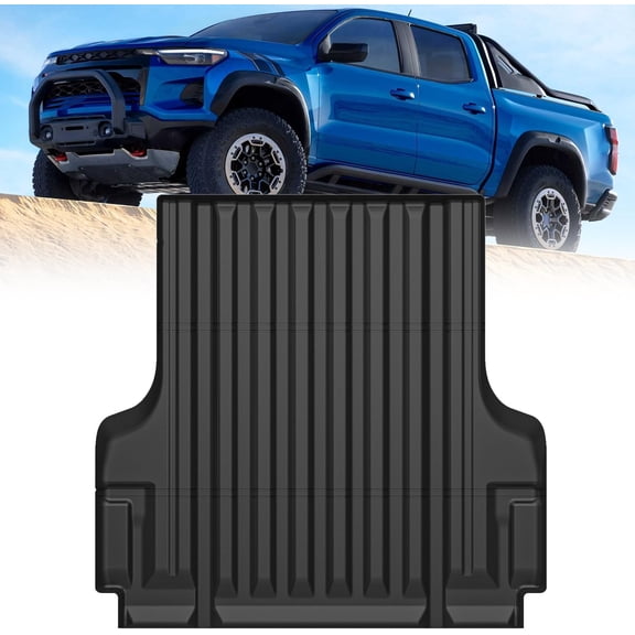 Nilight Truck Bed Mat 5FT for 25 24 23 22 Nissan Frontier, TPE Anti-Slip Truck Bed Liner for 2022 2023 2024 2025 Nissan Frontier, All Weather Protection