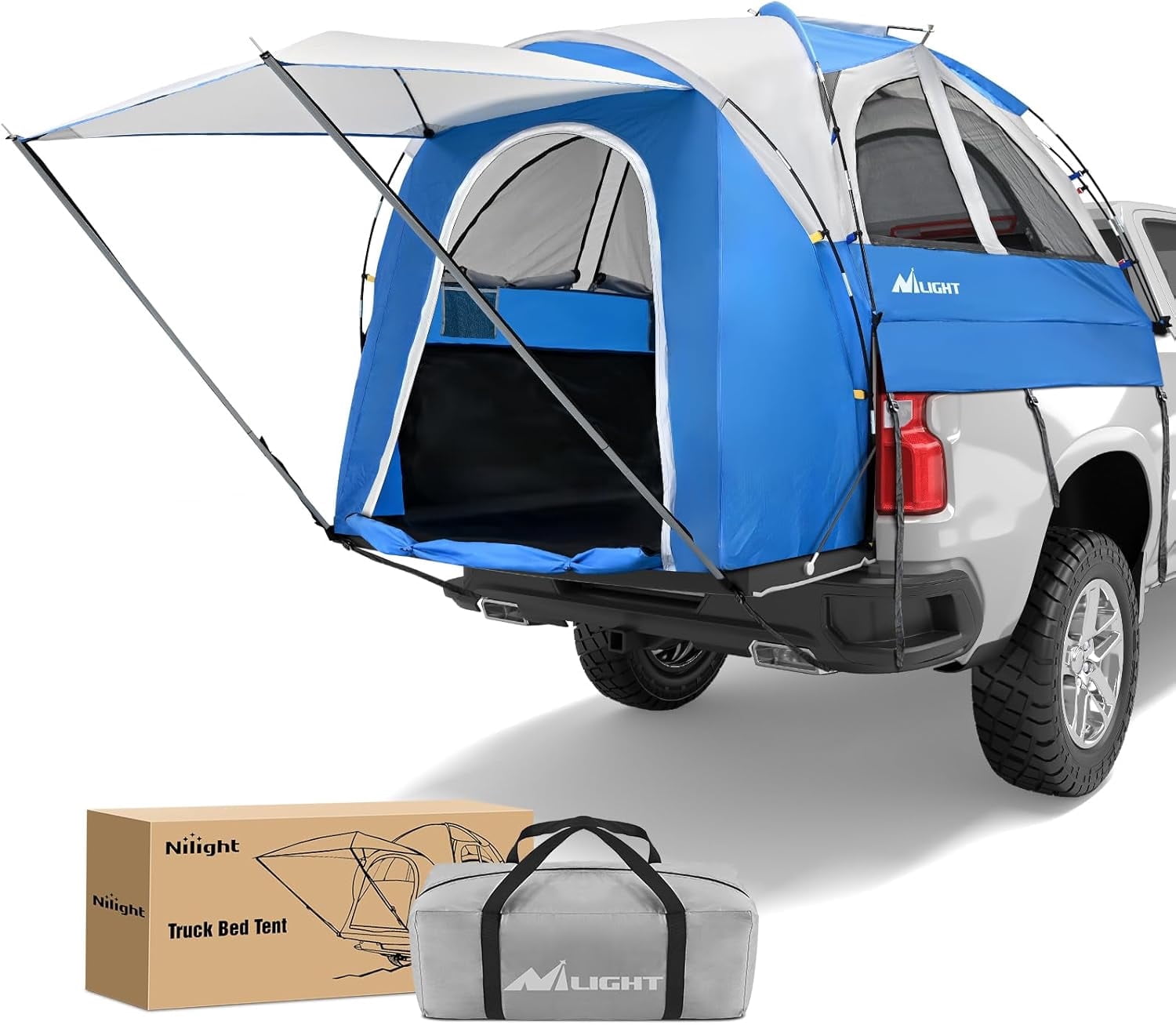 Nilight Truck Bed Tent 5.0-5.5FT Pickup Truck Tents with Removable ...