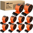 Nilight Truck Straps 4”×30’ Orange Heavy Duty Winch Straps with Flat