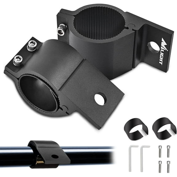 Nilight Tube Clamp Bracket Fit 1.81 to 2.13 inch Round Bull Bar Crash Bar Guard Roof Rack Roll Cage Bumper for Offroad LED Light Bar Work Driving Whip Light Mounts on Truck ATV UTV