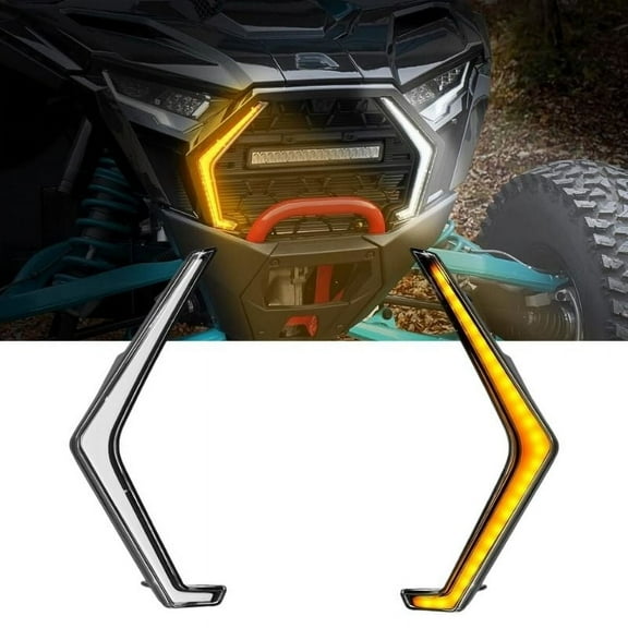 Nilight 2Pcs RZR XP 1000 Turn Signal Fang Lights, Fang Acccent Street Legal Front Signature Lights for 2019-2023 Polaris RZR XP 1000 Turbo