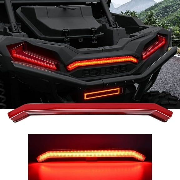 Nilight UTV Center Tail Light Rear Taillight LED Brake Light Red Compatible with Polaris RZR XP 1000 Turbo Sportsman 1000 XP Accessories 2019 2020 2021 2022 2023