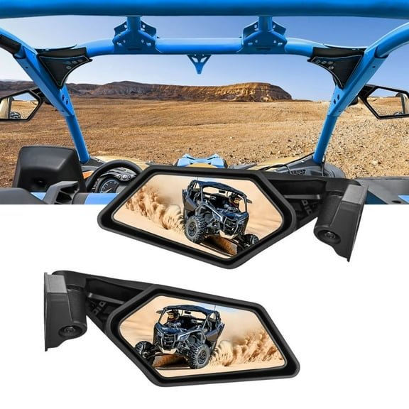 Nilight UTV Side Mirrors Aluminum X3 Rear View Mirror Compatible with 2016 2017 2018 2019 2020 2021 2022 2023 Can Am Maverick X3 Turbo/DS MR RS Turbo R / X3 Max/ 1000,Black