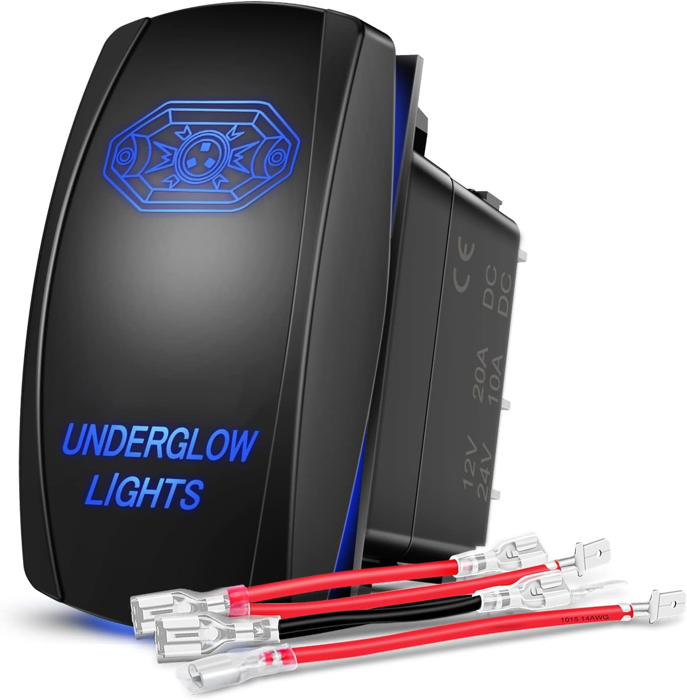 Nilight Underglow Lights Rocker Switch Led Light Bar Switch