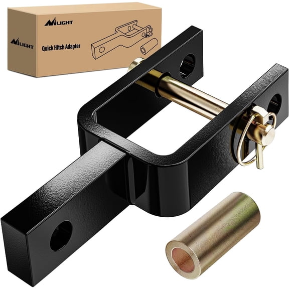 Nilight Versatile Quick Hitch Adapter with Adapter Sleeve Used to Adjust Top Link Bracket Movements Fits for Category 1 3-Point Quick Hitch Tractors