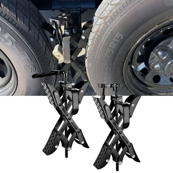 Nilight 2PCS X-Chocks Wheel Stabilizer for Travel Trailers, Fits 3" to 10" Wheel Gaps, Heavy Duty RV Scissor Tire Locking Chocks for Campers Travel Trailers Trucks