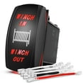 thumbnail image 2 of Pactrade Marine DPDT ON-OFF-ON Rocker Switch – 7 Pin, 2 Red LEDs, 12V, PFC0137-02 2 of 5