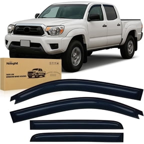 Nilight Window Rain Guards for 2005-2015 Toyota Tacoma Double Cab, Out-Channel Window Visors Vent Wind Deflectors-4PCS
