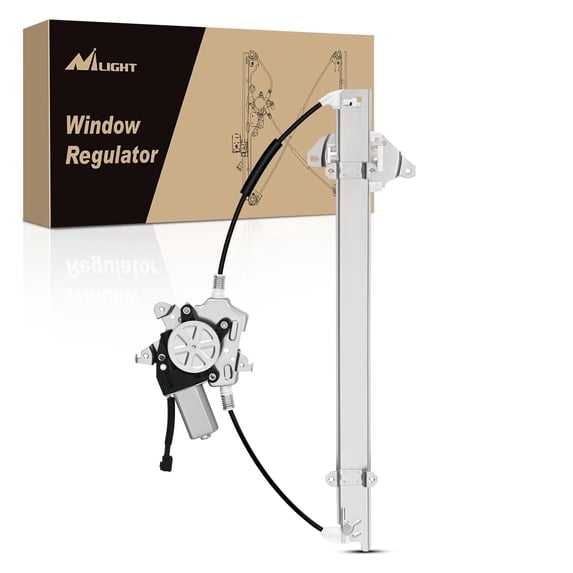 Nilight Window Regulator/Motor Front Driver Side Compatible with Nissan Frontier 2005 2006 2007 2008 2009 2010 2011 2012 2013 2014 2015 only use Connector 2 Pins