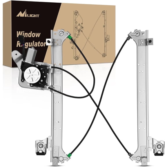 Nilight Window Regulator and Motor Rear Driver Side,Compatible with Cadillac Escalade/Chevy Avalanche/Silverado/GMC Sierra Yukon 1500 2500 3500 2000 2001 2002 2003 2004 2005 2006 2007