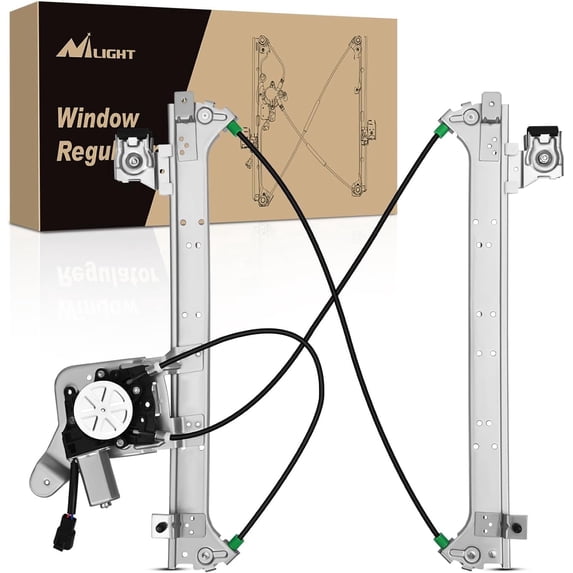 Nilight Window Regulator and Motor Rear Passenger Side Compatible with Cadillac Escalade/Chevy Avalanche/Silverado/GMC Sierra Yukon 1500 2500 3500 2000 2001 2002 2003 2004 2005 2006 2007