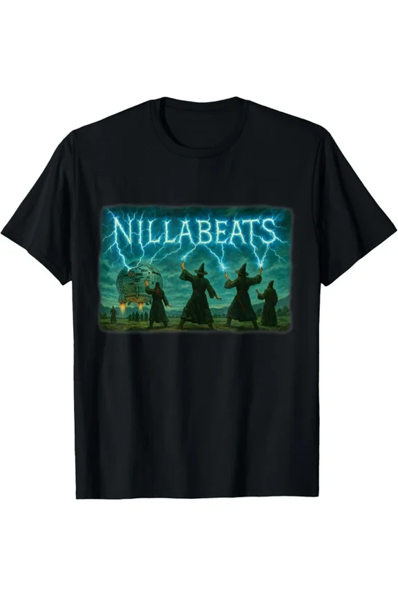 Nilla Beats Wizard Spellcaster - Mystical Lightning Design T-Shirt Unisex S-5XL Hot Trending Shirt, Vintage Birthday Gift