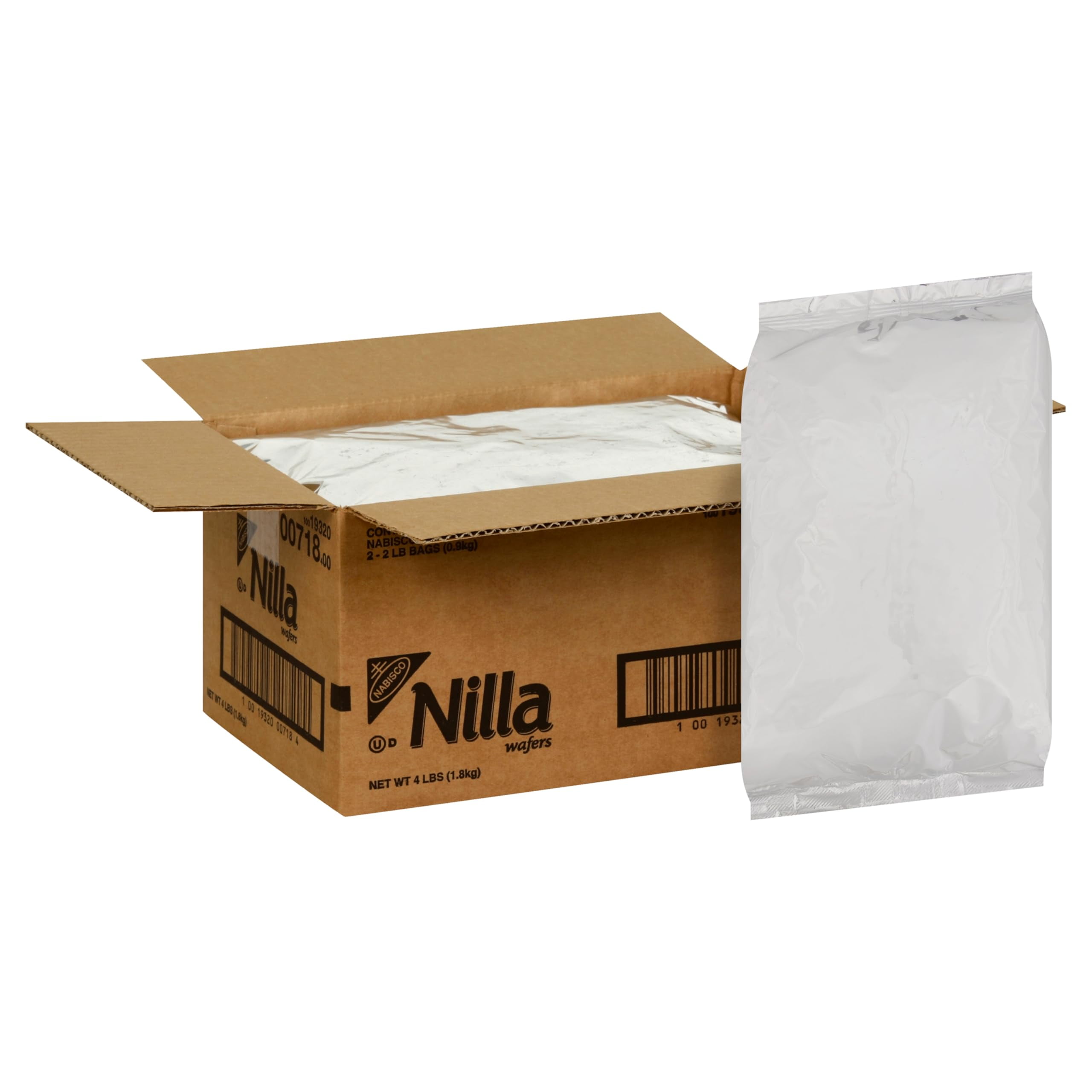 Nilla Wafers Cookies, Vanilla DMF15 Wafers, 2 - 2 lbs Bags