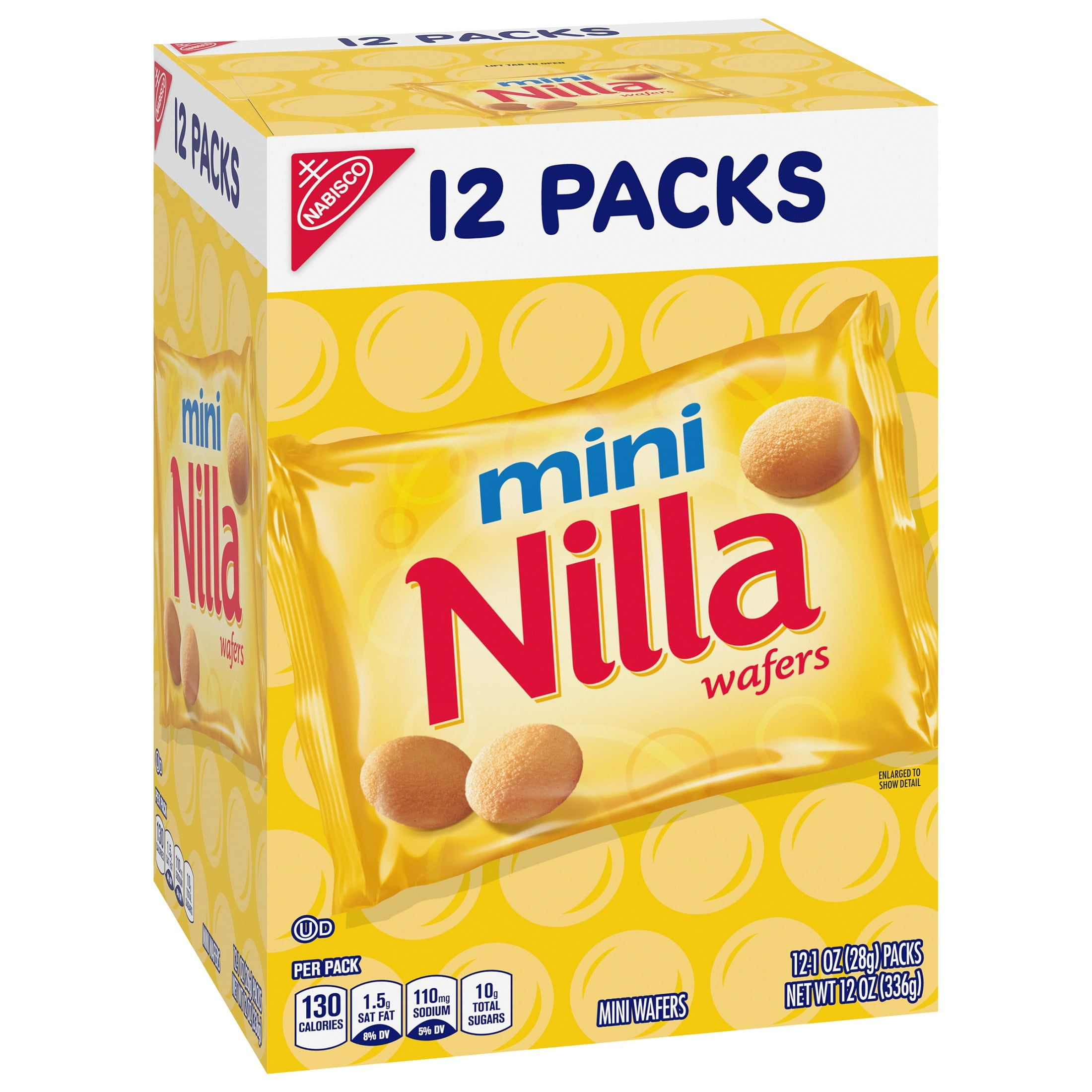 Nilla Wafers Mini 12 Snack Cookies, Vanilla Wafers,Packs