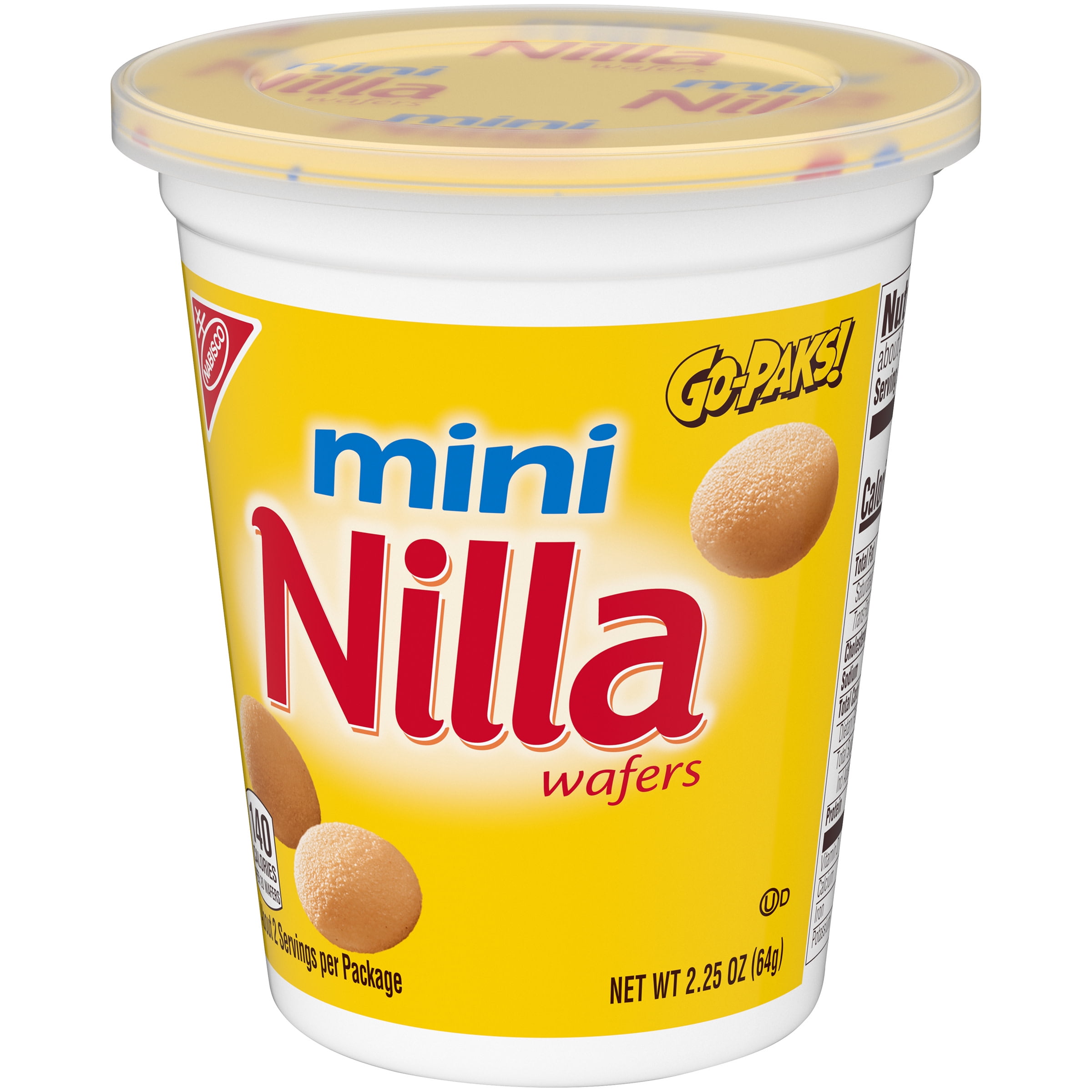 Nilla Wafers Mini Vanilla Wafer Cookies, 2.25 oz Go-Pak - Walmart.com