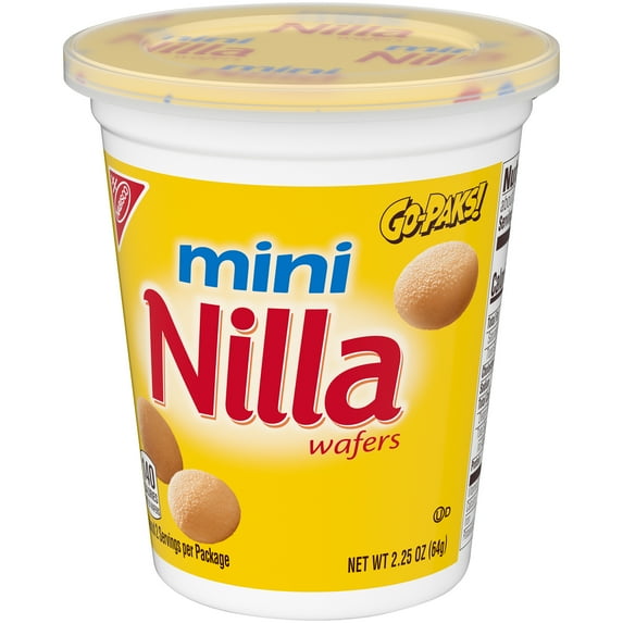 Nilla Wafers Mini Vanilla Wafer Cookies, 2.25 oz Go-Pak