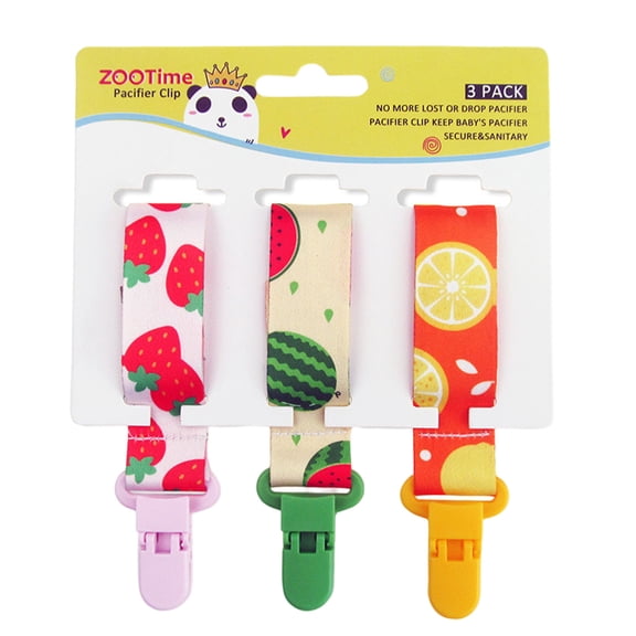 Nilnehc 3 Pcs Baby Dummy Strap Clip, Pacifier Clip Dummy Holder Straps, Soother Chains Clips Fit All, Soothers, Teething Toys