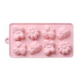 thumbnail image 1 of Nilnehc 9 Cavity Garden Bug Flower Silicone Candy Molds Butterfly Ladybug Bee Chocolate Mold For Candy Chocolate Cupcake Topper Decorating,Gray,Pink, 1 of 6
