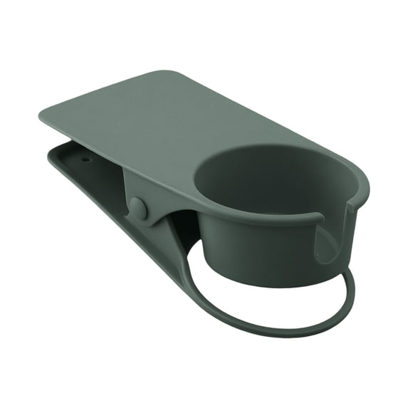 Nilnehc Clip-On Cup Holder,Portable Drink Holder with Clamp,Table Side Organizer for Desk Chair Beach Pool,7.8in(A)