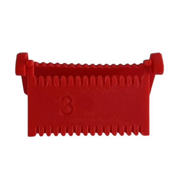 Nilnehc Clip-On Sewing Edge Guide,Stitch Lock Gauge Ruler with 2-5mm Scale,Lightweight Quilting Tool for Precise Hemming and Fabric Stitching, 2.4x1.2in