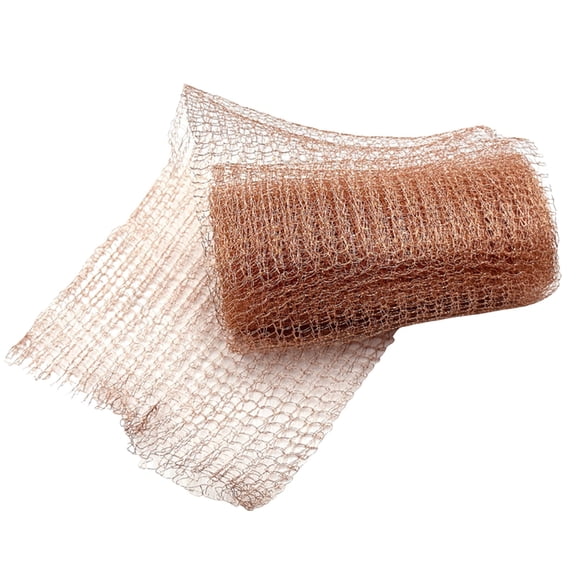 Nilnehc Copper Mesh Barrier for Garden, Flexible Copper Wire Netting for Pest Control, Durable Cuttable Mesh Screen for Pipes and Home Entry, 5in x 33ft