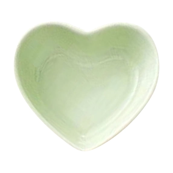 Nilnehc Heart Shaped Ceramic Bowl, 3.14x2.75in Petite Food Dish, Non-Tipping Kitchenware for Snacks, Multi-Color Home Decor, 1 Pcs(S)