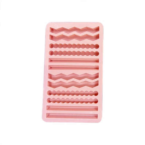 Nilnehc Long Stick Silicone Mold, 10.4in Non-Stick Chocolate Bar Maker, Reusable Baking Tray for Energy Bars, Candy Sticks and DIY Jelly Desserts