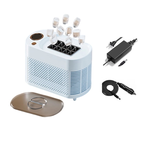 Nilnehc Portable Ice Maker, 8.5x3.7x5.0in Compact Ice Cube Generator, Travel-Friendly Chiller for Home Kitchen, Outdoor Camping and Travel