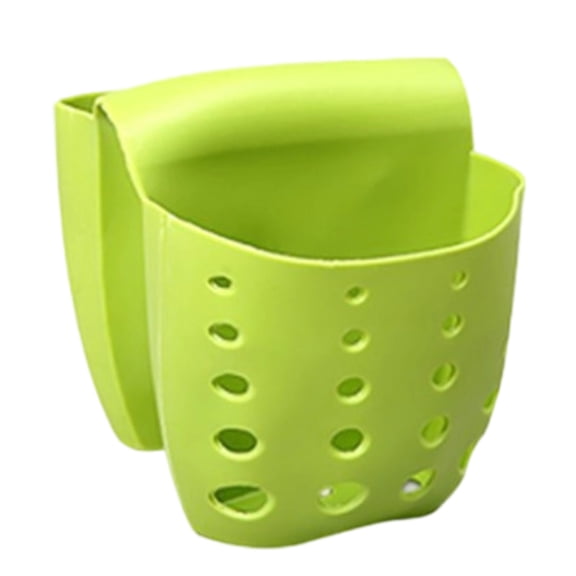 Nilnehc Saddle Style Kitchen Sink Caddy,Space Saving Sponge Holder and Drain Rack,Multipurpose Organizer for Cleaning Tools,12x10x9cm(Green)